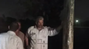 سقوط أسلاك كهربائية وأعمدة إنارة في المنوفية نتيجة للرياح العاتية | صور