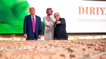 ولي العهد يرافق الرئيس الأمريكي في زيارة لمنطقة الطريف التاريخية في الدرعية
