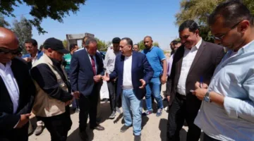 محافظ أسيوط يقوم بجولة في منطقة مير الأثرية