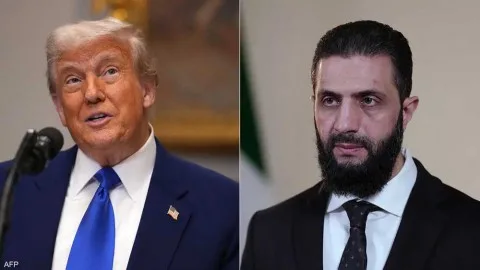 ترامب يلتقي بالشرع في الرياض ترامب يلتقي بالشرع في الرياض