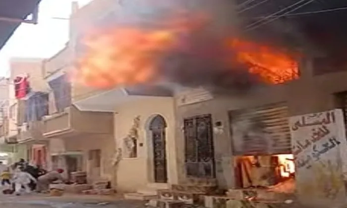 مقتل شرطي في حريق كبير في منزله بالفيوم