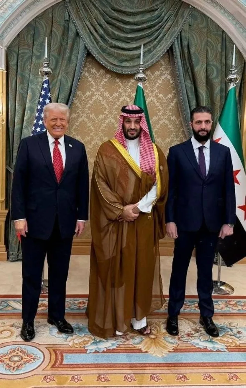 اجتماع بين ولي العهد وترامب مع الشرع