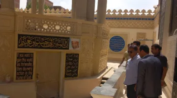 محافظ الدقهلية يقوم بزيارة ميدانية لمتابعة أعمال تطوير ضريح الإمام الشعراوي في دقادوس