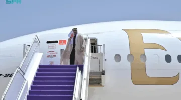 ولي عهد أبوظبي يرحل عن الرياض
