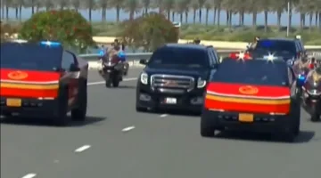 بالفيديو | سايبر تراك تتصدر موكب ترامب في الدوحة وتثير تفاعلاً على مواقع التواصل الاجتماعي