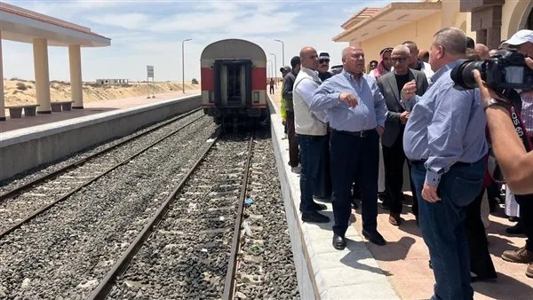 وزير النقل يزور محطة قطار بئر العبد في شمال سيناء وزير النقل يزور محطة قطار بئر العبد في شمال سيناء