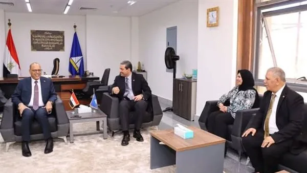 محافظ دمياط يرحب بوزير العمل في بداية زيارته محافظ دمياط يرحب بوزير العمل في بداية زيارته