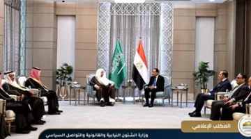 المستشار محمود فوزي يشارك في اجتماع رئيس الوزراء مع رئيس مجلس الشورى في السعودية
