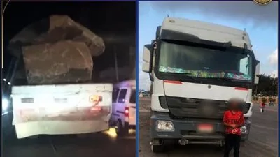 إلقاء القبض على سائق شاحنة ثقيلة معرضًا حياة المواطنين للخطر في الإسكندرية