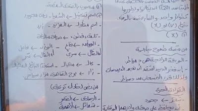 إجابات امتحان اللغة العربية للصف الإعدادي في محافظة القليوبية لعام 2025