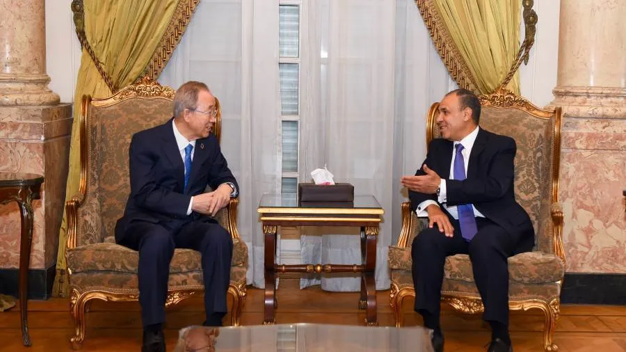 وزير الخارجية يلتقي الأمين العام السابق للأمم المتحدة وزير الخارجية يلتقي الأمين العام السابق للأمم المتحدة