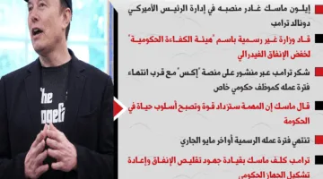 تفاصيل استقالة إيلون ماسك من إدارة ترامب