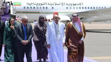 الرئيس الموريتاني يصل إلى المدينة المنورة