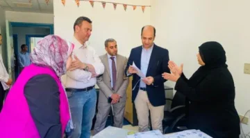 مدير عام فرع هيئة الرعاية الصحية في بورسعيد يراقب تقدم امتحانات قسم التمريض