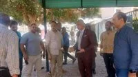 نائب رئيس جامعة أسيوط يشرف على مشاريع تحسين وتجميل شارع المدينة الجامعية للطلاب
