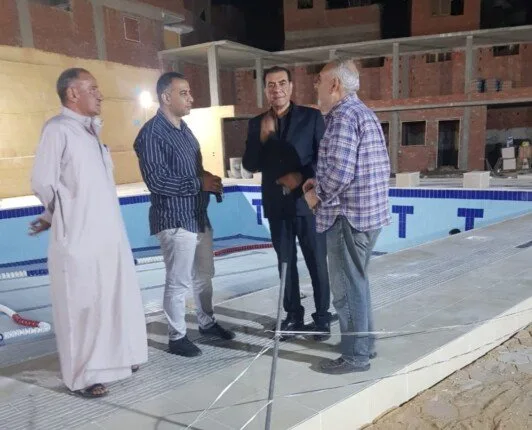 مدير رياضة القليوبية يزور موقع بناء حمام السباحة في مركز شباب أجهور الكبرى مدير رياضة القليوبية يزور موقع بناء حمام السباحة في مركز شباب أجهور الكبرى