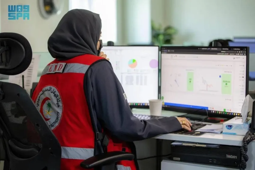 أكثر من 200 موظف في الترحيل الطبي يتعاملون مع البلاغات الإسعافية خلال موسم الحج. أكثر من 200 موظف في الترحيل الطبي يتعاملون مع البلاغات الإسعافية خلال موسم الحج.