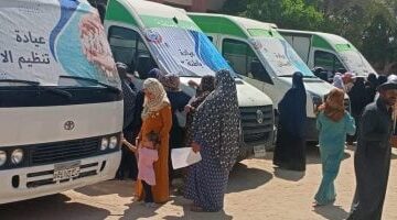 إقبال كبير من المواطنين على القوافل الطبية المجانية بالإسكندرية