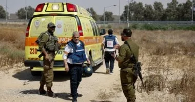 مقتل جندى إسرائيلى وإصابة آخرين جراء انفجار مبنى فى رفح الفلسطينية مقتل جندى إسرائيلى وإصابة آخرين جراء انفجار مبنى فى رفح الفلسطينية
