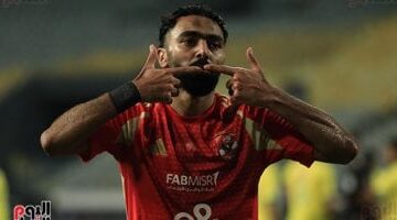 حسين الشحات يحرز الهدف الرابع للأهلى فى شباك حرس الحدود بالدقيقة 73