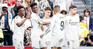 ريال مدريد يواصل مطاردة برشلونة فى الدوري الإسباني بثلاثية ضد سيلتا فيجو ريال مدريد يواصل مطاردة برشلونة فى الدوري الإسباني بثلاثية ضد سيلتا فيجو