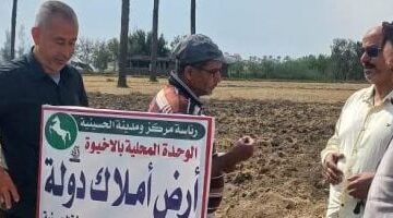 قطع المرافق عن متعدين على أرض من أملاك الدولة بالحسينية فى الشرقية