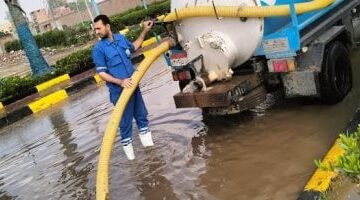 مياه المنوفية: تمركز سيارات الكسح على مدار اليوم لشفط تجمعات الأمطار