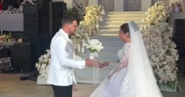 أول صور من حفل زفاف رنا رئيس وعريسها يسرى على أول صور من حفل زفاف رنا رئيس وعريسها يسرى على