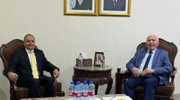 سفير مصر فى رام الله يلتقى بأمين سر اللجنة التنفيذية لمنظمة التحرير الفلسطينية