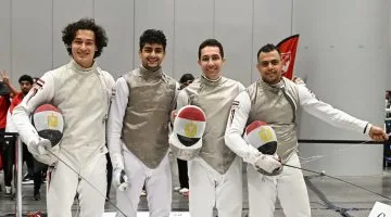 منتخب سلاح الشيش رجال يحقق المركز الرابع بكأس العالم فى كندا
