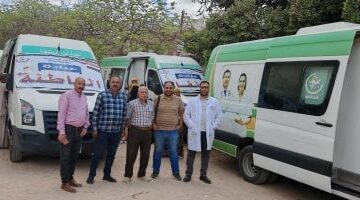 فحص وتوفير العلاج لـ1400 مواطن وتقديم 4000 خدمة طبية فى بنى سويف