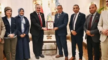 محافظ جنوب سيناء يستقبل وفد جامعة شرق بورسعيد التكنولوجية