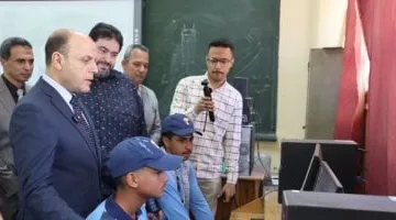 محافظ كفر الشيخ يتفقد مدرسة بلطيم الثانوية الصناعية