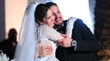 45 صورة من حفل زفاف الفنانة رنا رئيس بحضور نجوم الفن