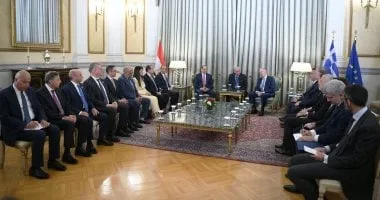 كلمة الرئيس السيسى بالمؤتمر الصحفى المشترك مع رئيس وزراء اليونان كلمة الرئيس السيسى بالمؤتمر الصحفى المشترك مع رئيس وزراء اليونان
