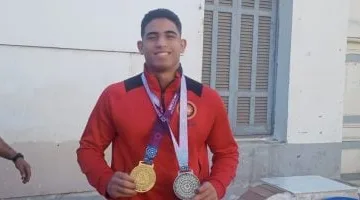 يحيى الجمل بطل أفريقيا للمصارعة: ذهبية المغرب هديتي لمصر والأولمبياد هدفي القادم.. فيديو
