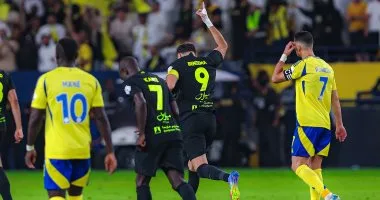 عوار الجبار يحسم كلاسيكو النصر ضد الاتحاد بريمونتادا قاتلة 3-2.. فيديو عوار الجبار يحسم كلاسيكو النصر ضد الاتحاد بريمونتادا قاتلة 3-2.. فيديو
