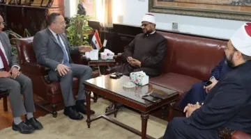 رئيس جامعة الإسكندرية يستقبل الأمين العام لمجمع البحوث الإسلامية