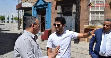 النجم العالمى مينا مسعود يزور مدينة الإنتاج الإعلامى ويشيد بإمكانياتها النجم العالمى مينا مسعود يزور مدينة الإنتاج الإعلامى ويشيد بإمكانياتها
