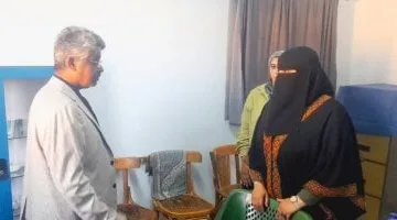 وكيل صحة شمال سيناء يتفقد الأشقاء الفلسطينيين المتعافين بنادى الاتحاد بالعريش