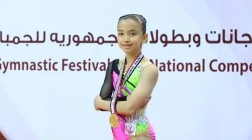 جوري مصطفى تتوج بذهبية بطولة الجمهورية لجمباز الأيروبك.. صور