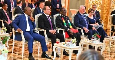 الرئيس السيسي يشارك فى حفل عشاء أقامه بوتين للرؤساء بمناسبة عيد النصر.. صور الرئيس السيسي يشارك فى حفل عشاء أقامه بوتين للرؤساء بمناسبة عيد النصر.. صور