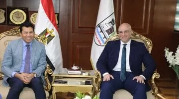 محافظ بني سويف يستقبل وزير الرياضة لافتتاح وتفقد عدد من المنشآت الشبابية