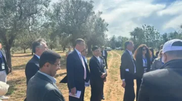 وزير الزراعة يشارك في جولة ميدانية لمزارع الزيتون المتضررة من بكتيريا “الزيليلا” في إيطاليا
