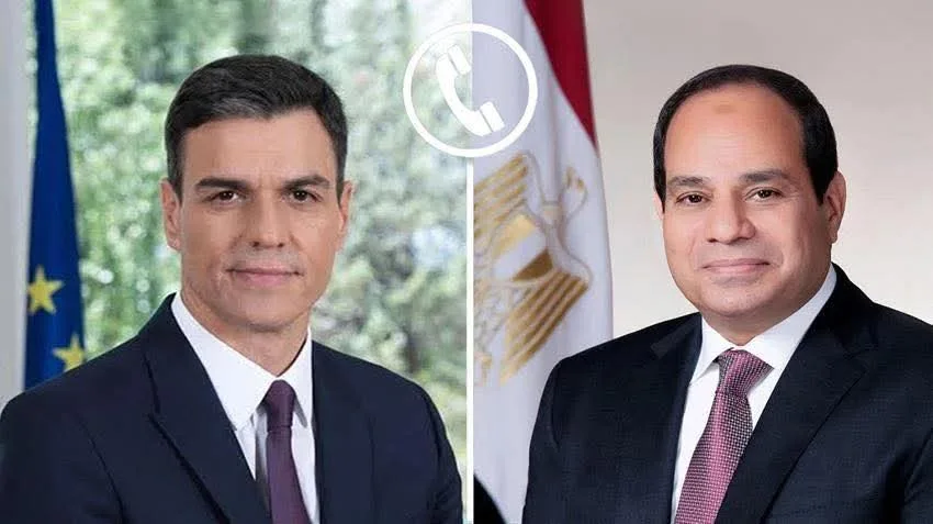 السيسي يتلقى مكالمة من رئيس وزراء إسبانيا السيسي يتلقى مكالمة من رئيس وزراء إسبانيا