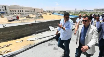 “الشربيني” يزور موقع إنشاء كوبري C3 والموقع التراثي في مدينة العلمين الجديدة