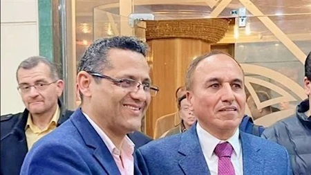عبد المحسن سلامة يهنئ منافسه خالد البلشي بعد فوزه بمقعد نقيب الصحفيين عبد المحسن سلامة يهنئ منافسه خالد البلشي بعد فوزه بمقعد نقيب الصحفيين