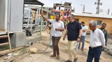 رئيس شركة مياه الأقصر يتفقد محطتي مياه الزينية قبلي وغرب النيل