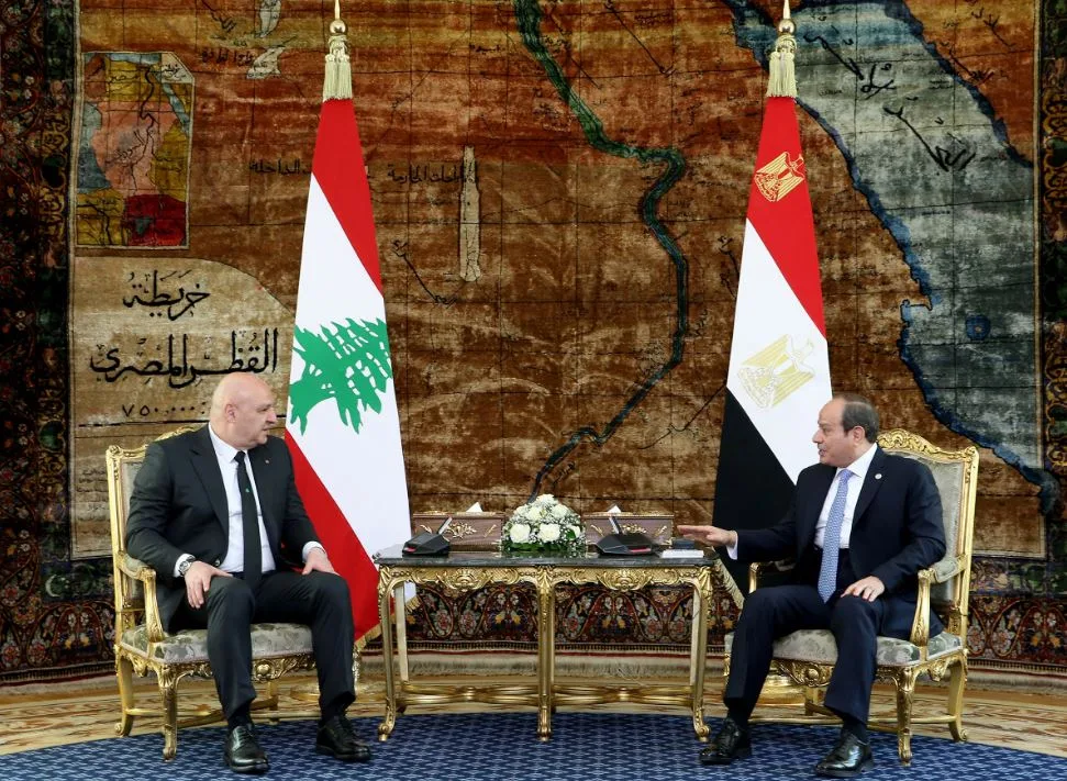 السيسي: مصر تندد بتجاوزات إسرائيل وتطالب بانسحابها التام من الأراضي اللبنانية