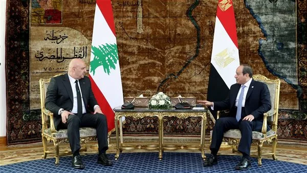 نقدم نص تصريحات السيسي في المؤتمر الصحفي مع نظيره اللبناني جوزاف عون. نقدم نص تصريحات السيسي في المؤتمر الصحفي مع نظيره اللبناني جوزاف عون.